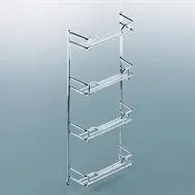 Krydderihylde til låge i krom 20 cm