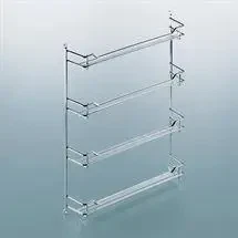 Krydderihylde til låge i krom 37,5 cm