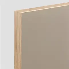 Hirsholm køkkenlåger og fronter efter dine mål - muldvarp / taupe microlaminat med krydsfinér kant [Pris B]