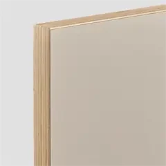 Bogø køkkenlåger og fronter efter dine mål - beige microlaminat med krydsfinér kant [Pris B]