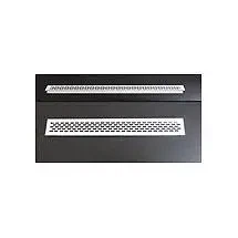 Udluftningsrist aluminium til indbygning 48 cm