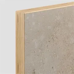 Holbæk køkkenlåger og fronter efter dine mål - beton microlaminat med krydsfinér kant [Pris C]