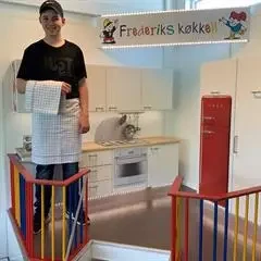 Frederiks Proff. Kokke Viskestykker. Store og flotte  = 50 x 100 cm blåternet. VolumeSalg.