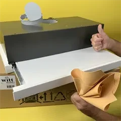 Witt WUV60B LED Udtræksemhætte<br> hvid 60cm. GRATIS VASKESKIND