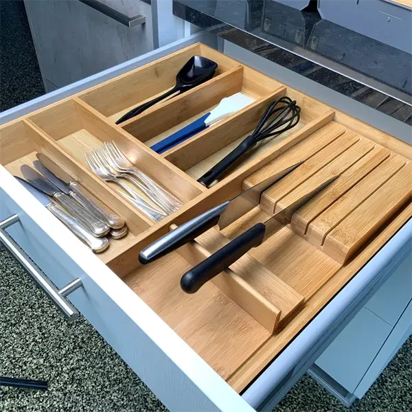 Bestikindsats til 60 cm skuffe med knivholder