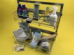 Rengøringsudtræk med 2 flytbare kurve - fuldudtræk