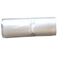 En rulle med klare affaldsposer 45L med 50 poser i en rulle. Poserne passer til affaldsspande op til 30 liter.