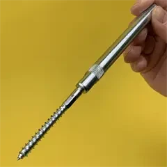 Skjult hyldebærer med gevind til svævehylde. Justerbar beslag 120mm