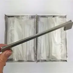 "Fossil" bøjlegreb mat nikkel 160 mm (50 stk) 