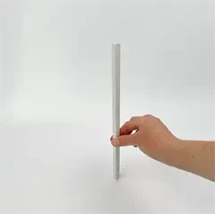 Hjørneliste i hvidmalet aluminium 172mm x 10/15mm