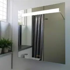 Loevschall Venice Multiwhite spejl med LED lys, 3 farver og dæmp. B:60/80/100/120cm H:85cm