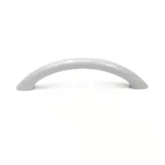 "Retro bue" bøjlegreb grå plast 96 mm