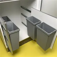 AffaldsSystem - Byg selv - 2 udtræksplader - 4 affaldsspande 40L