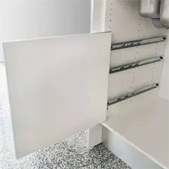 "Individuel" udtræk til affaldssortering - basis-plade og udtræk