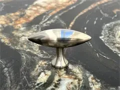 Møbelknop, rustfri stål look