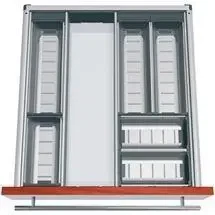 Orga-Line bestikindsats til 50 cm skuffe i rustfri stål