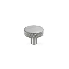 Østerbro • Møbelknop i messing i rustfri stål look med diamond cut 30mm