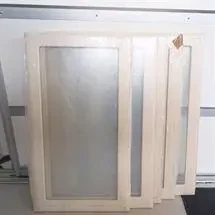 1 sæt lys møbelfolieret vitrinelåge 