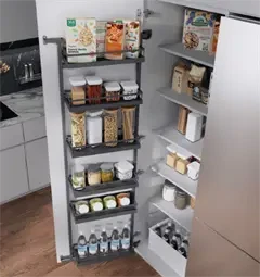 Kesseböhmer Tandem Side III Udtræk til 50 cm låge Antrazit Style - inkl. 6 kurve