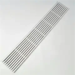 Udluftningsrist med velcro 596x100 Hvid plast