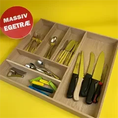 Bestikindsats af massiv eg til 60cm skuffe