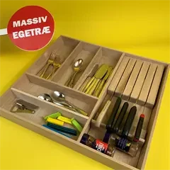 Bestikindsats med knivholder til 60cm skuffe