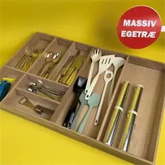 Bestikindsats af massiv eg til 80cm skuffe