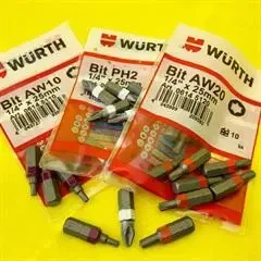 Blandede bits - 3 stk til montering