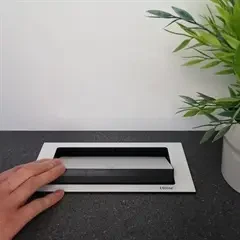 EvoLine BackFlip - mat hvid  - stikkontakt til bordplade 