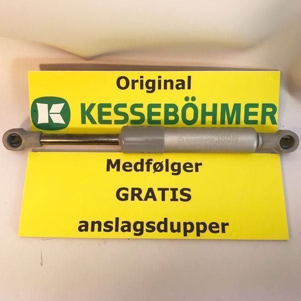 Kesseböhmer Gasdæmper 380N <br> Gratis Anslagsdupper medfølger.