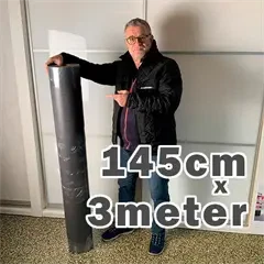 Gummimåtte til skuffe og skab - Rulle á 3m x 145 cm.