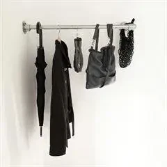 REDUCT CORNER - Tøjstativ af vandrør til væg 50-150 cm