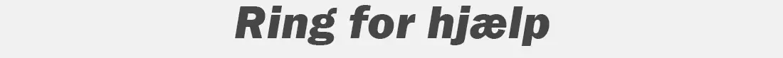 Ring for hjælp