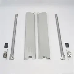 Blum Metabox skinnesæt - til lav skuffe med valgfri bredde og dybde 50cm