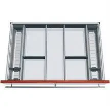 Orga-Line bestikindsats til køkkenredskaber til 80 cm skuffe i rustfri stål