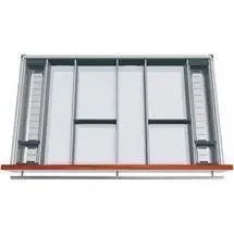 Orga-Line bestikindsats til køkkenredskaber til 90 cm skuffe i rustfri stål