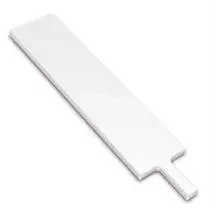 Skærebræt i hvid plast til bestikindsats til køkkenredskaber 