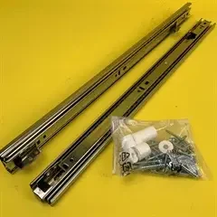 Udtræksskinner med kugleløb til vandrette udtræk og plader, 2 stk/1sæt/50 cm