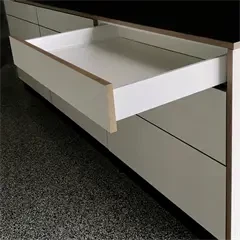 TANDEMBOX A-DESIGN hvid lav skuffe efter mål - trinløs bredde 25-120cm - dybde 27/35/40/45/50/55cm