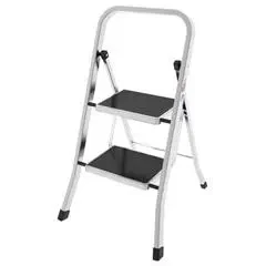 Sikkerheds-Køkkenstige - 2-trins trappestige med bøjle